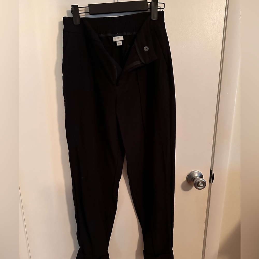 2 pairs of trousers 1 khaki 1 black! Worn once each! - Picture 3 of 3